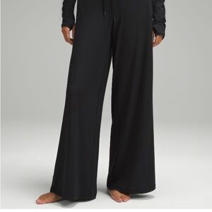 lululemon athletica Modal High Rise Wide Leg Pants — Black